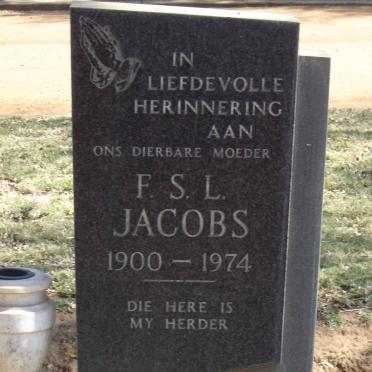 JACOBS F.S.L. 1900-1974