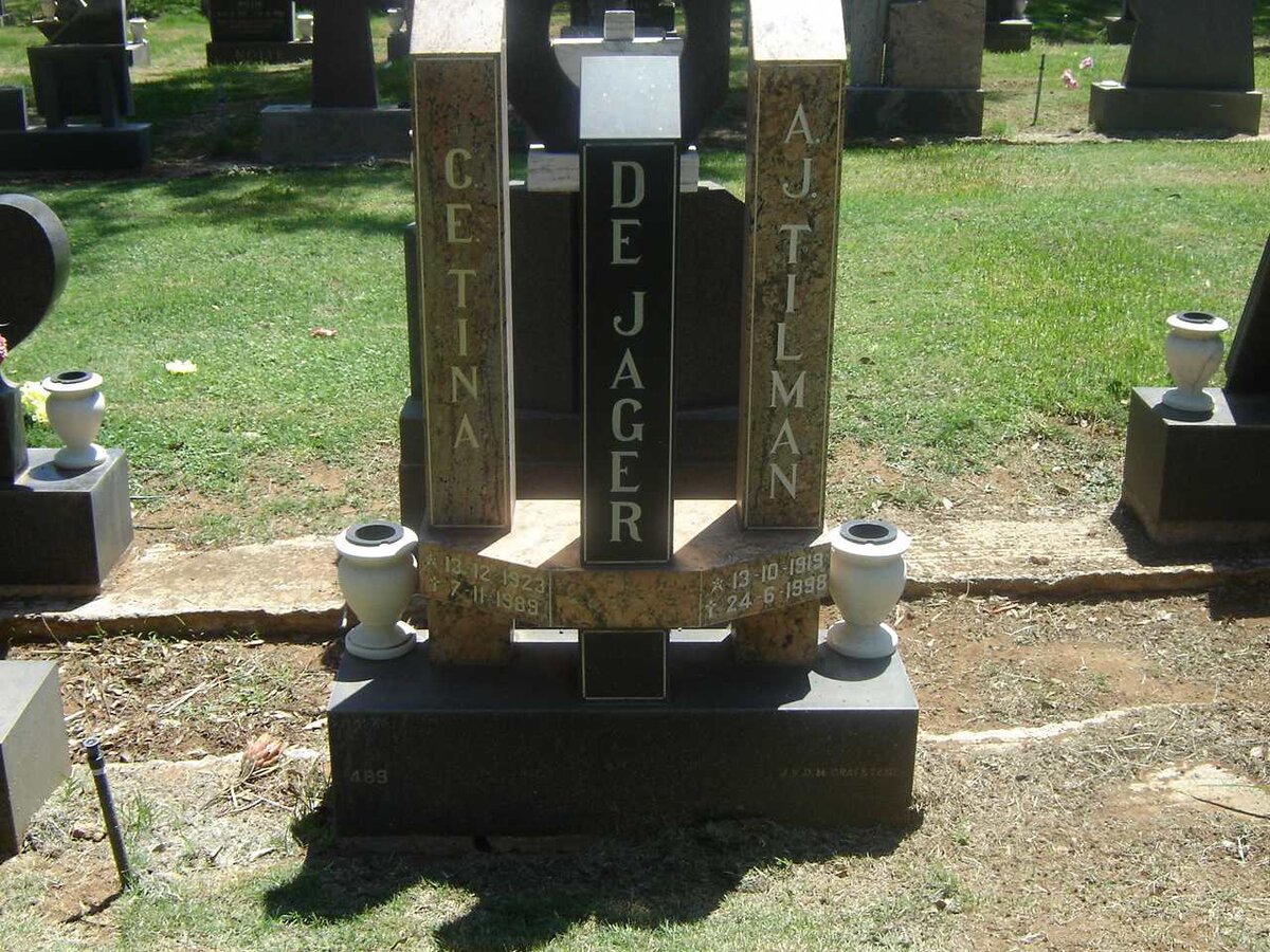 JAGER A.J., de 1919-1998 &amp; C.E. 1923-1989