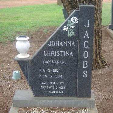 JACOBS Johanna Christina nee WOLMARANS 1904-1984