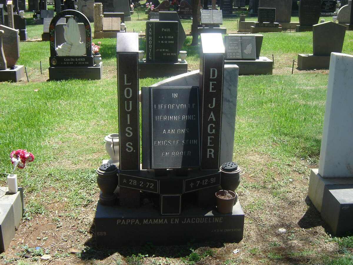 JAGER Louis S. 1972-1991