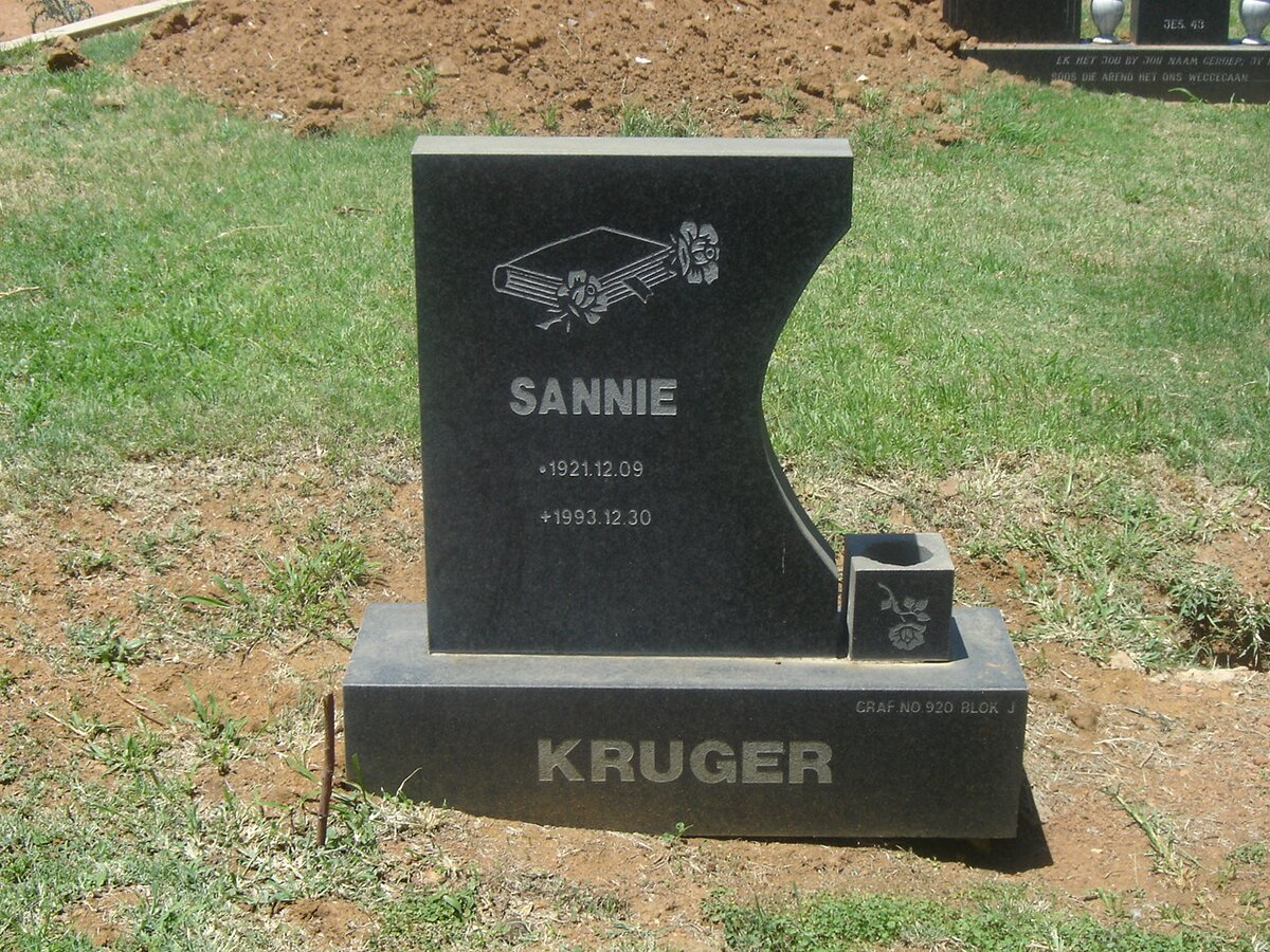 KRUGER Sannie 1921-1993