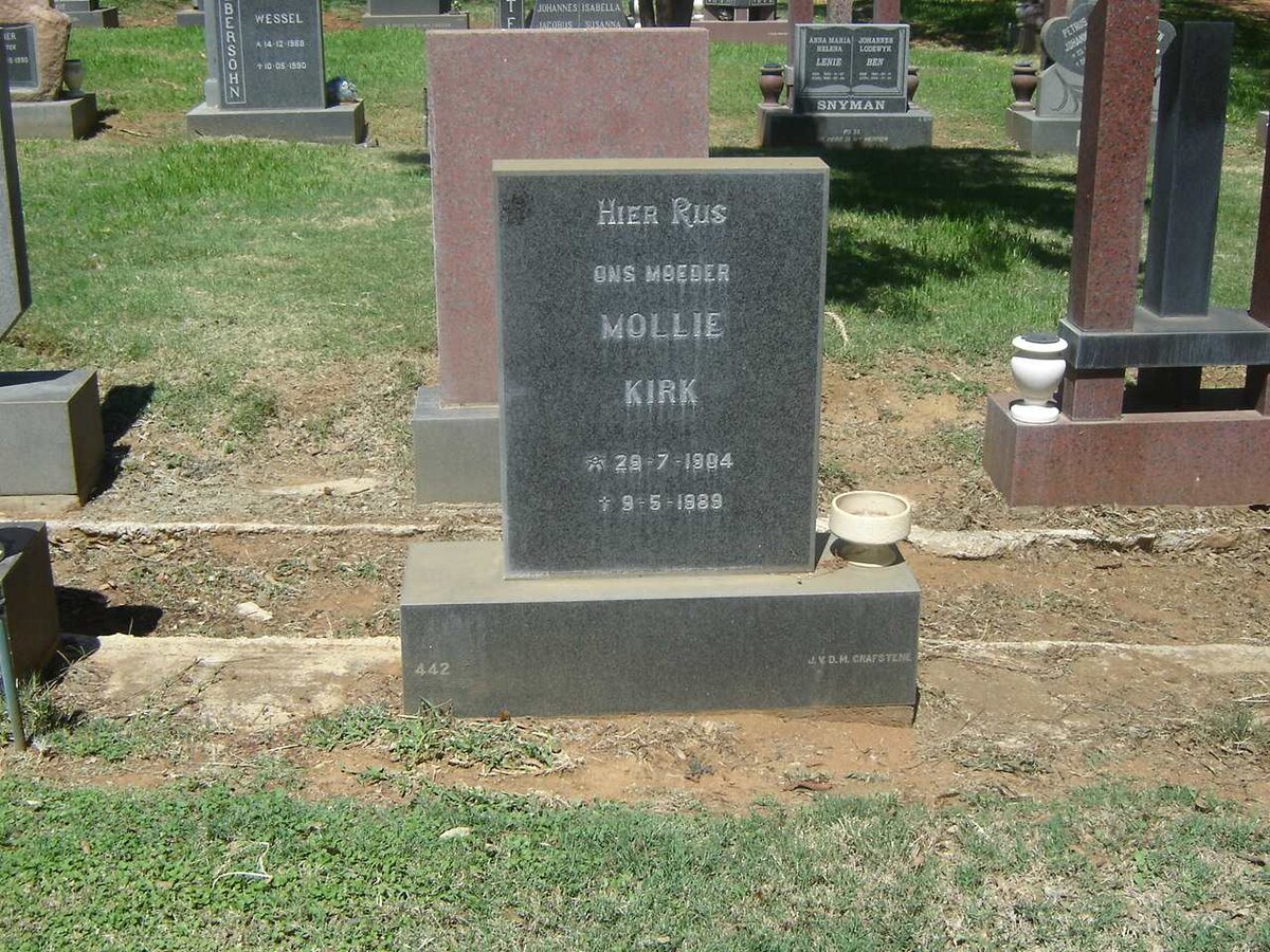 KIRK Mollie 1904-1989