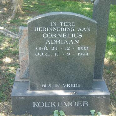 KOEKEMOER Cornelius Adriaan 1933-1994