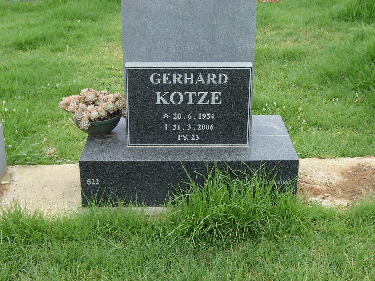 KOTZE Gerhard 1954-2006