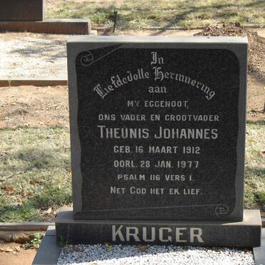 KRUGER Theunis Johannes 1912-1977