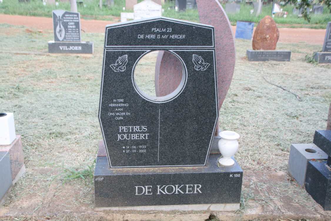 KOKER Petrus Joubert, de 1935-2002