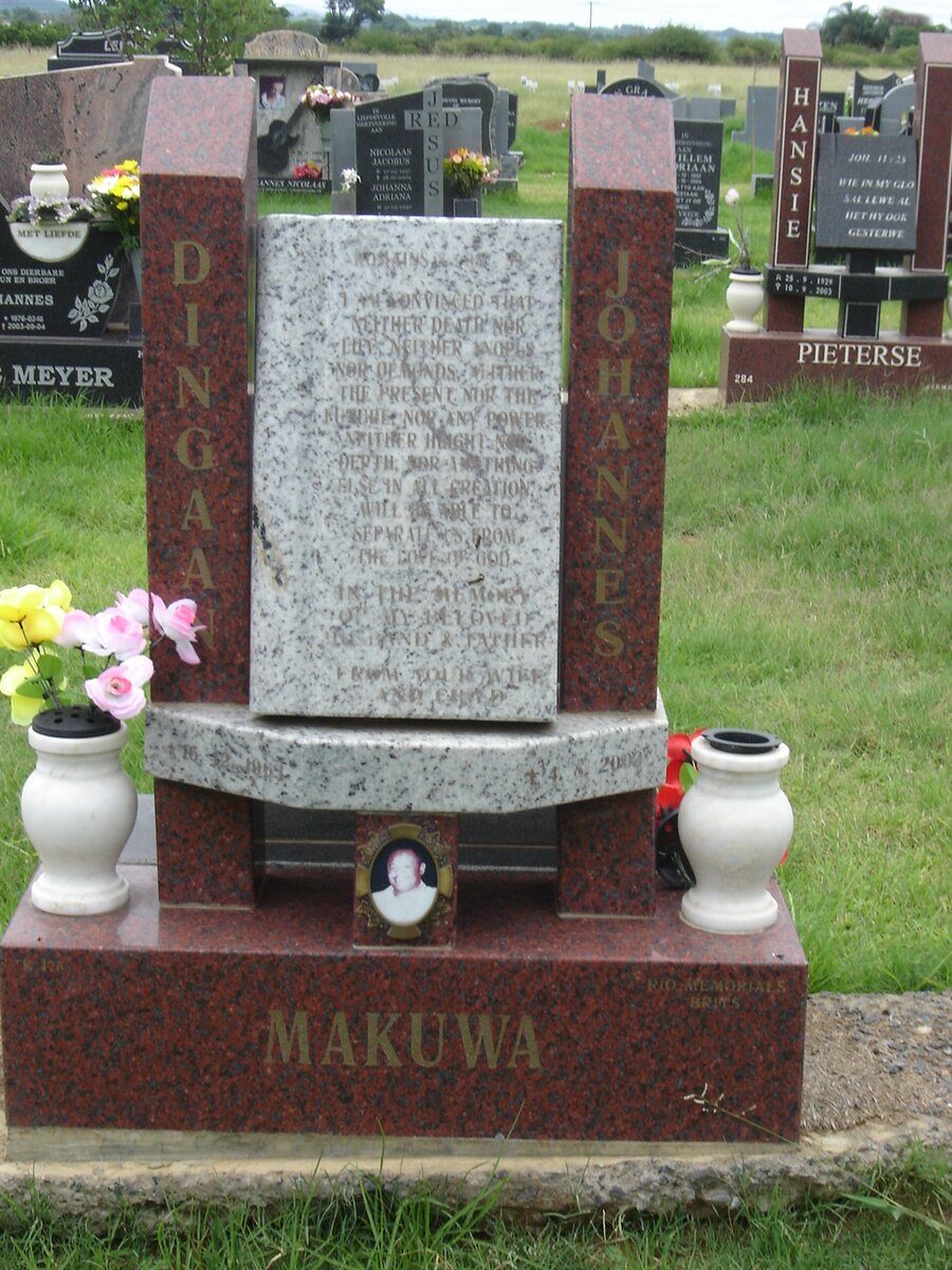 MAKUWA Dingaan Johannes 1969-2002
