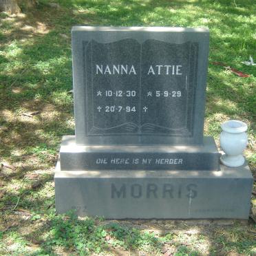 MORRIS Attie 1929- &amp; Nanna 1930-1994