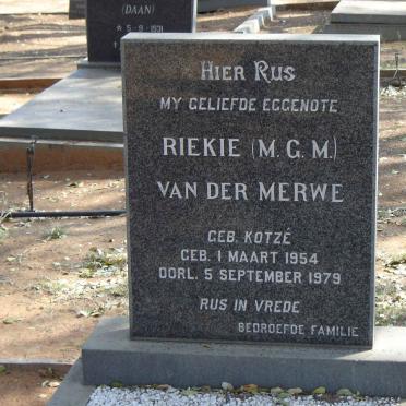 MERWE Riekie VAN DER