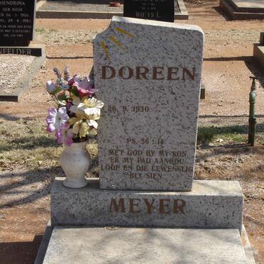 MEYER Doreen 1930-