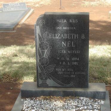 NEL Elizabeth B. nee MEYER 1894-1981