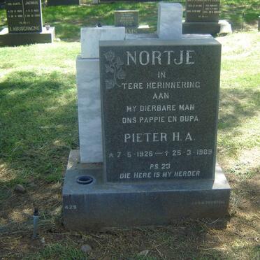 NORTJE Pieter H.A. 1926-1989