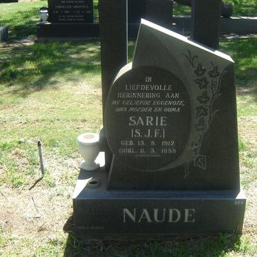 NAUDE S.J.F. 1912-1988