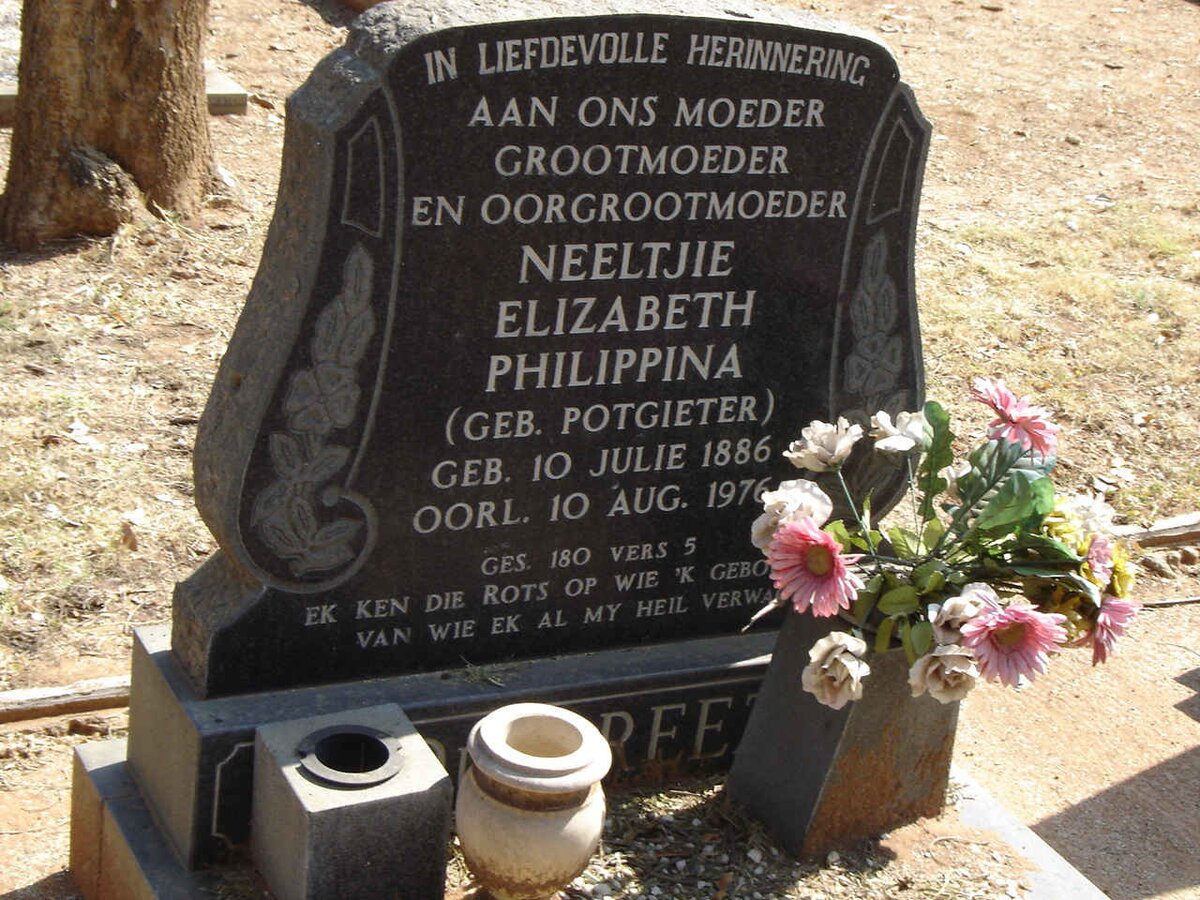 PREEZ Neeltjie Elizabeth Philippina, du nee POTGIETER 1886-1976