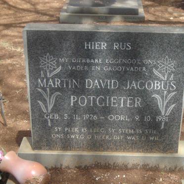 POTGIETER Martin David Jacobus 1926-1981