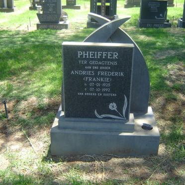 PHEIFFER Andries Frederik 1925-1992