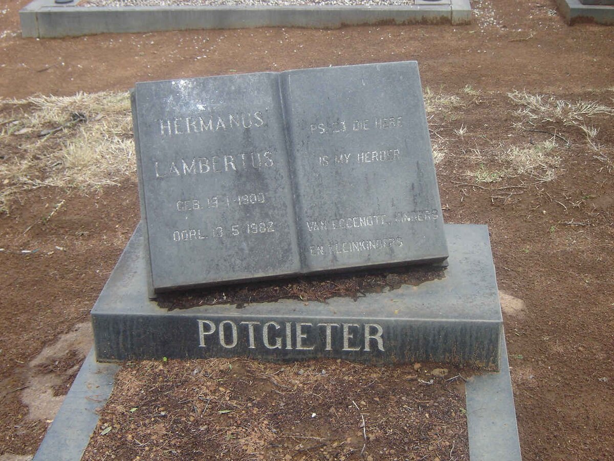 POTGIETER Hermanus Lambertus 1900-1982