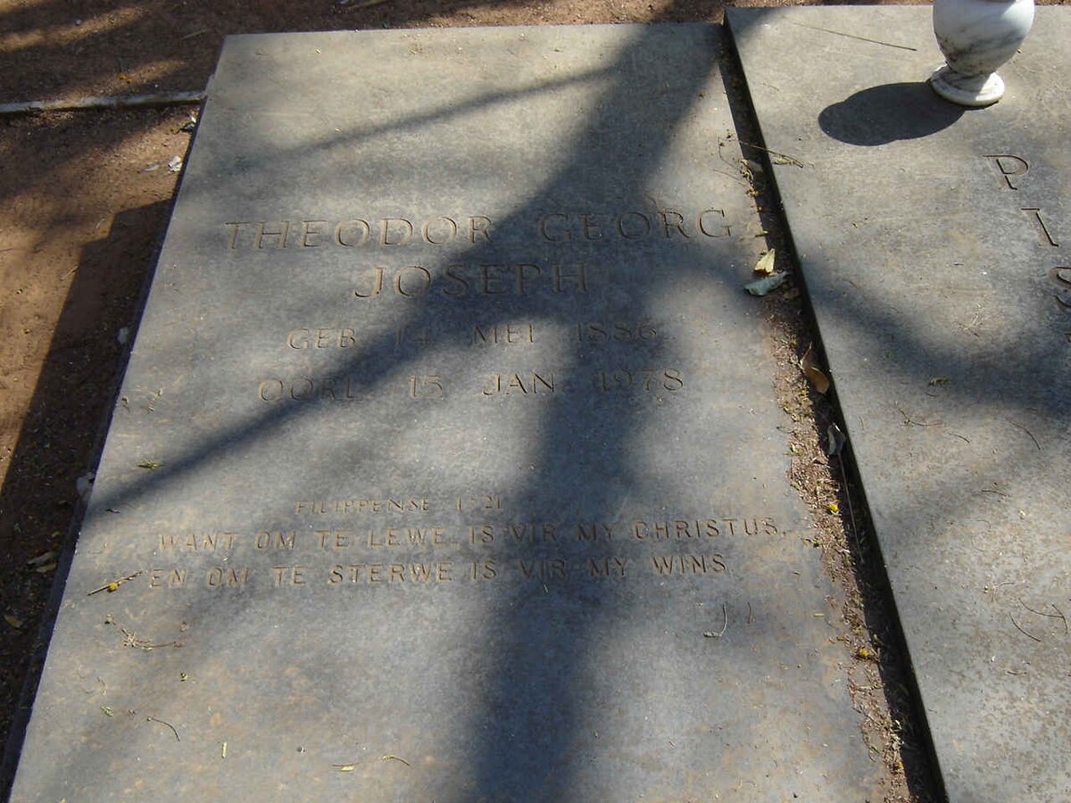 PISTORIUS Theodor Georg Joseph 1886-1978