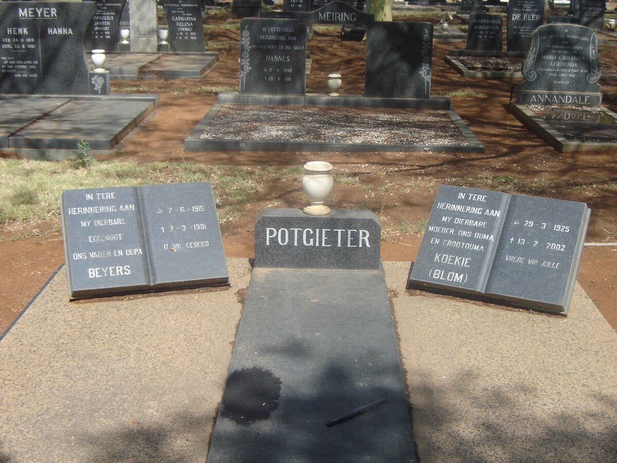 POTGIETER Beyers 1915-1981 & Koekie BLOM 1925-2002
