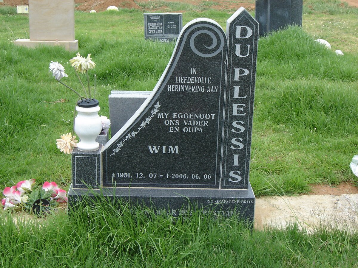 PLESSIS Wim, du 1951-2006