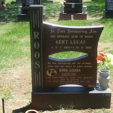 ROOS Gert Lucas 1969-1993 :: ROOS Anna Louisa 1935-2007