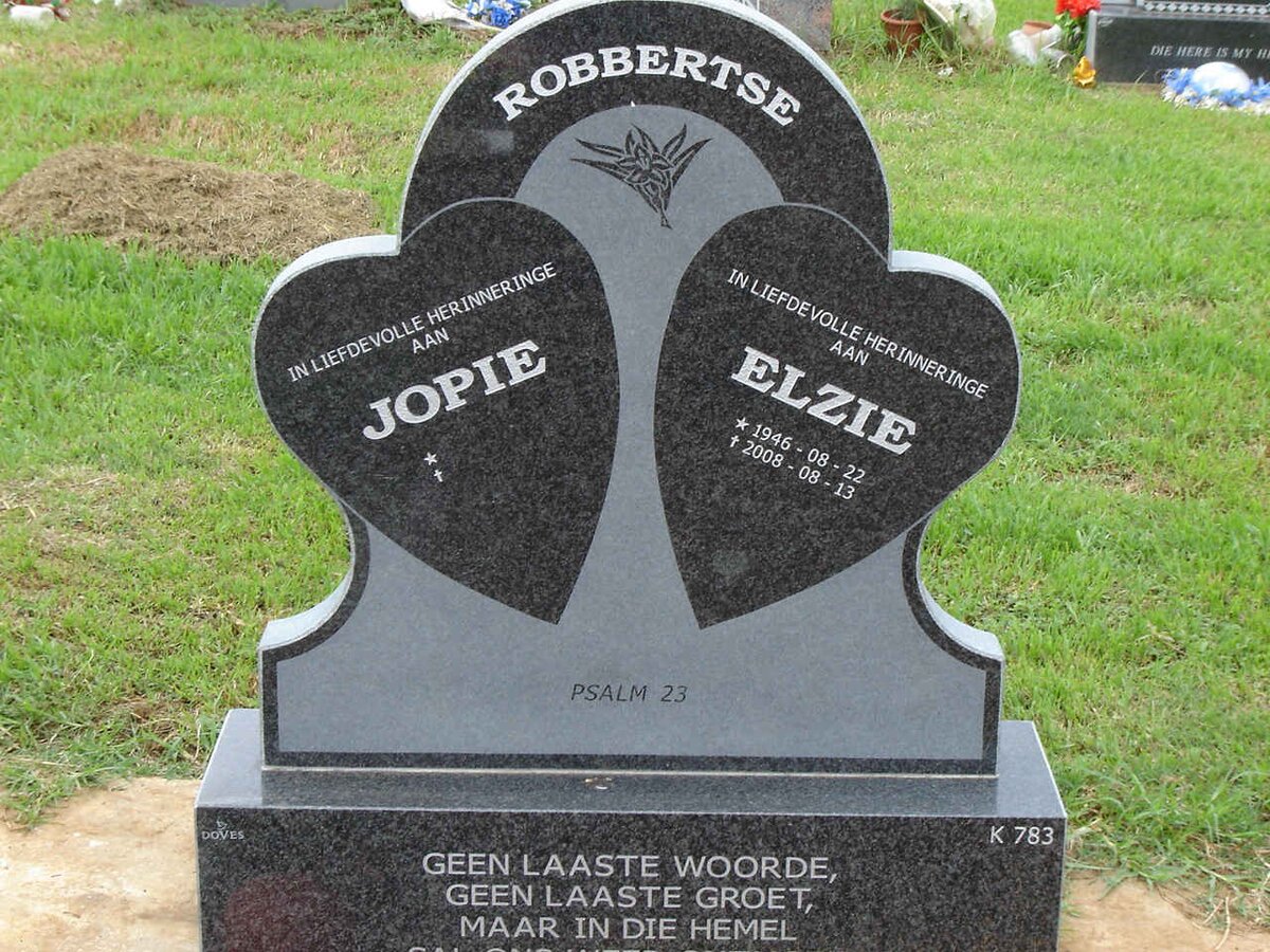 ROBBERTSE Jopie & Elzie 1946-2008