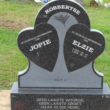 ROBBERTSE Jopie & Elzie 1946-2008