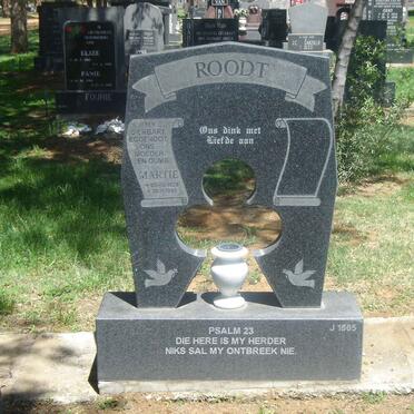 ROODT Martie 1929-1999