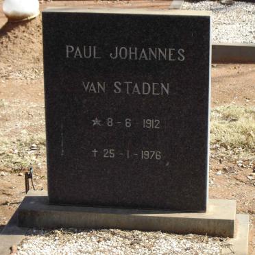 STADEN Paul Johannes, van 1912-1976