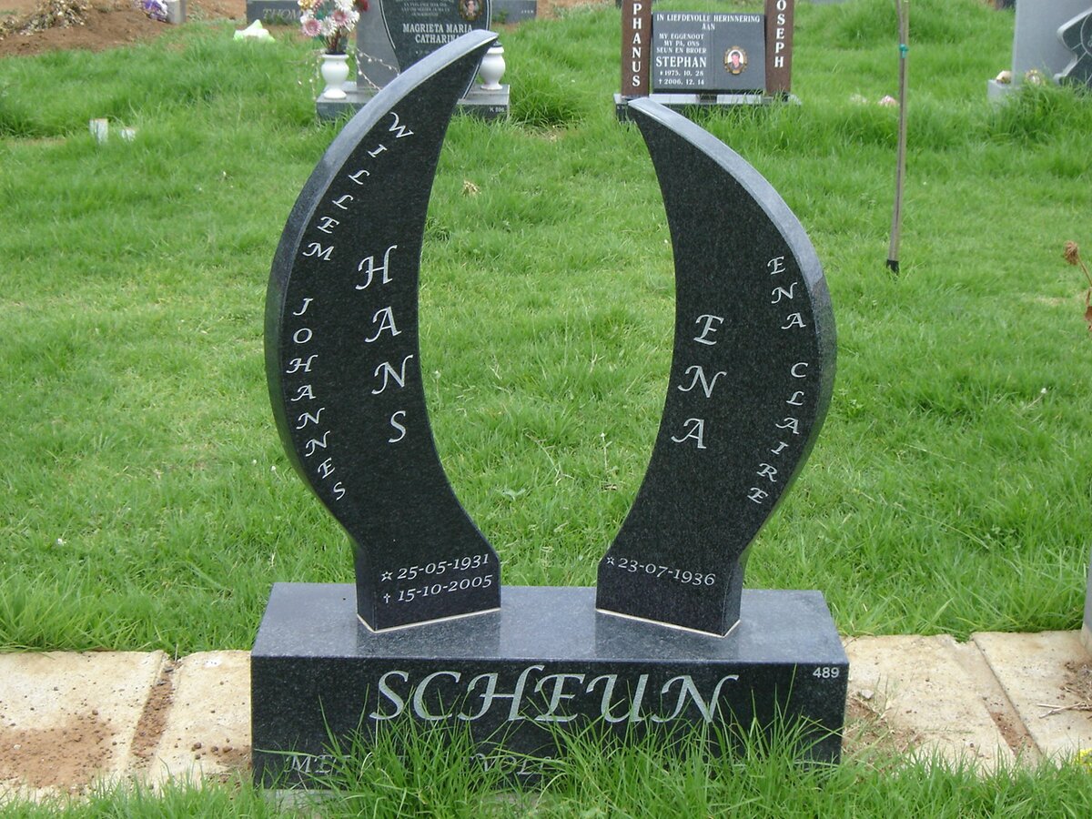 SCHEUN Willem Johannes 1931-2005 &amp; Ena Claire