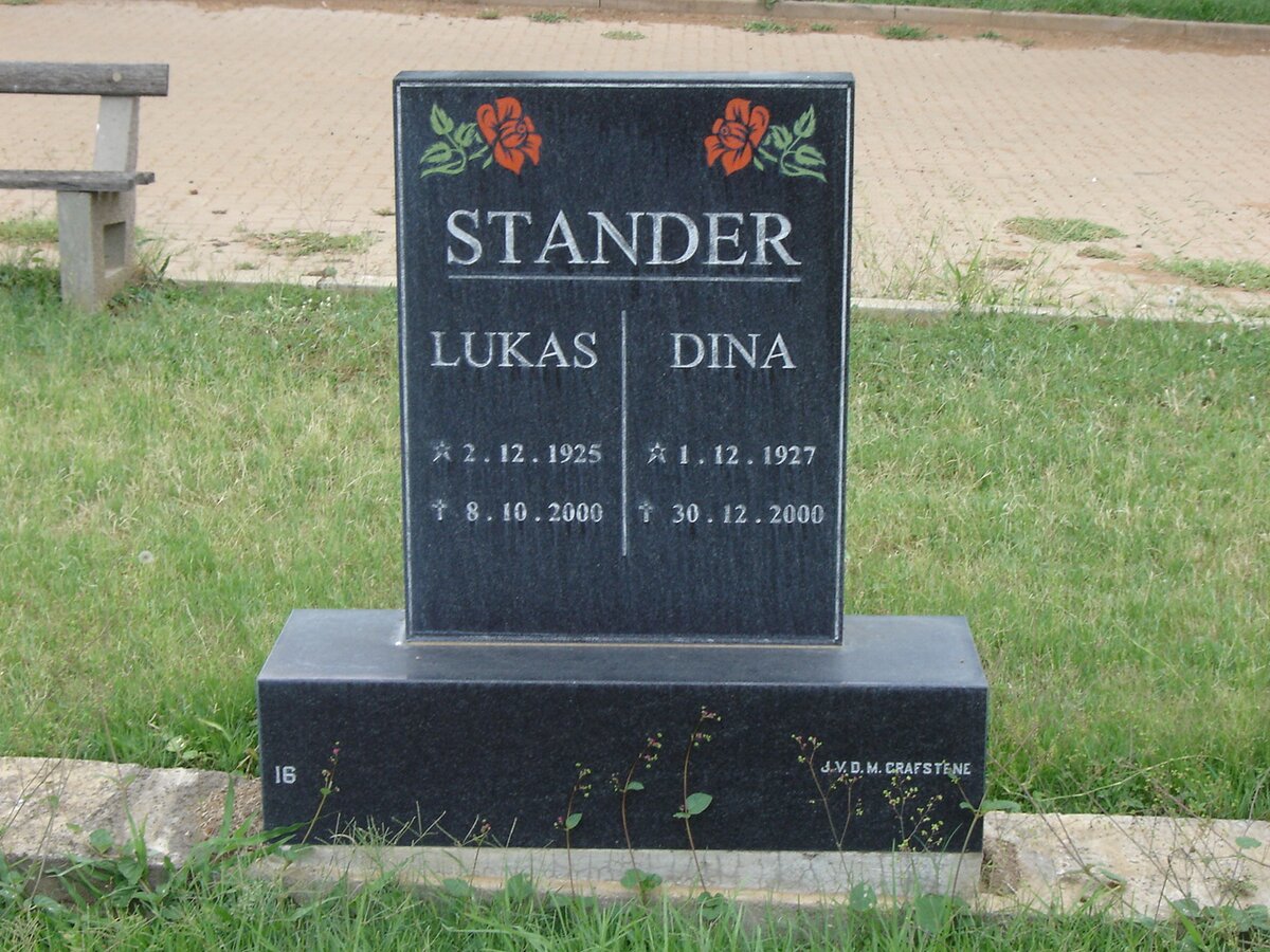 STANDER Lukas 1925-2000 &amp; Dina 1927-2000