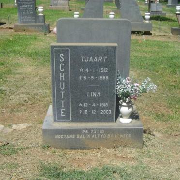 SCHUTTE Tjaart 1912-1988 &amp; Lina 1918-2003