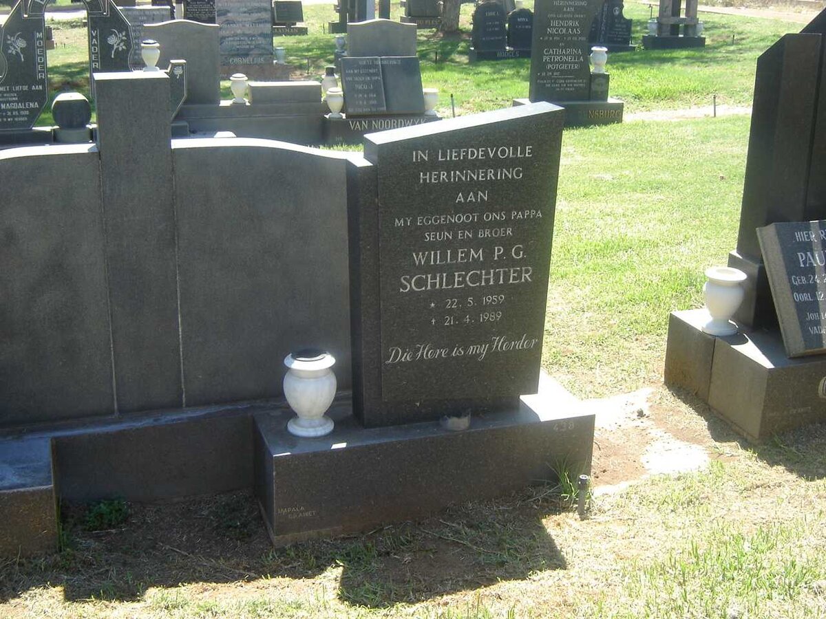 SCHLECHTER Willem P.G. 1959-1989