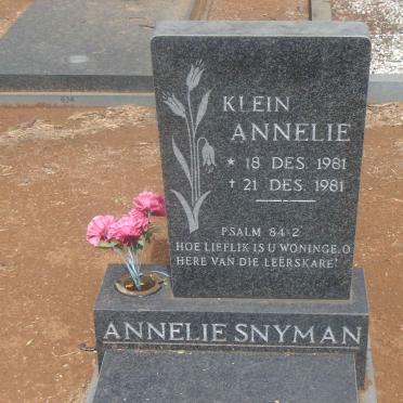 SNYMAN Annelie 1981-1981