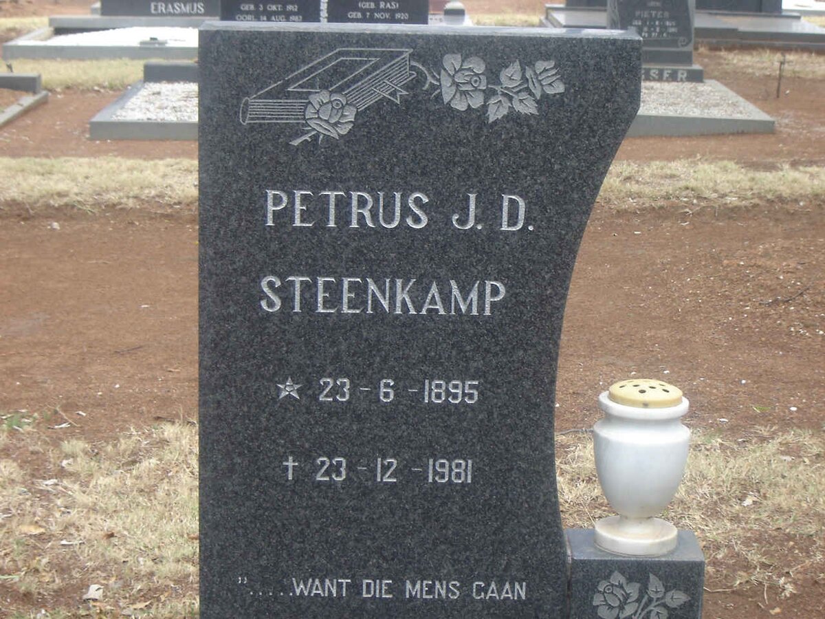 STEENKAMP Petrus J.D. 1895-1981