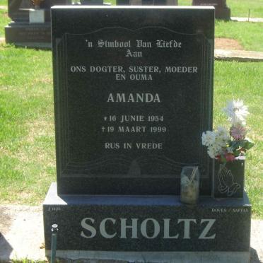 SCHOLTZ Amanda 1954-1999