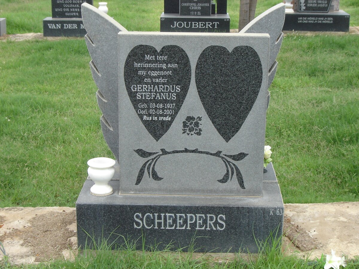 SCHEEPERS Gerhardus Stefanus 1937-2001