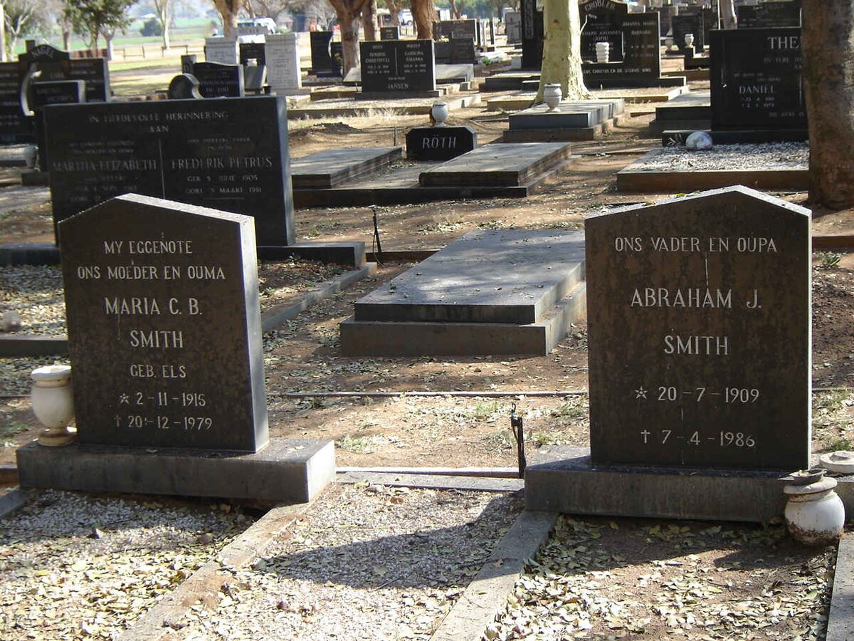 SMITH Abraham J. 1909-1986 & Maria C.B. ELS 1915-1979