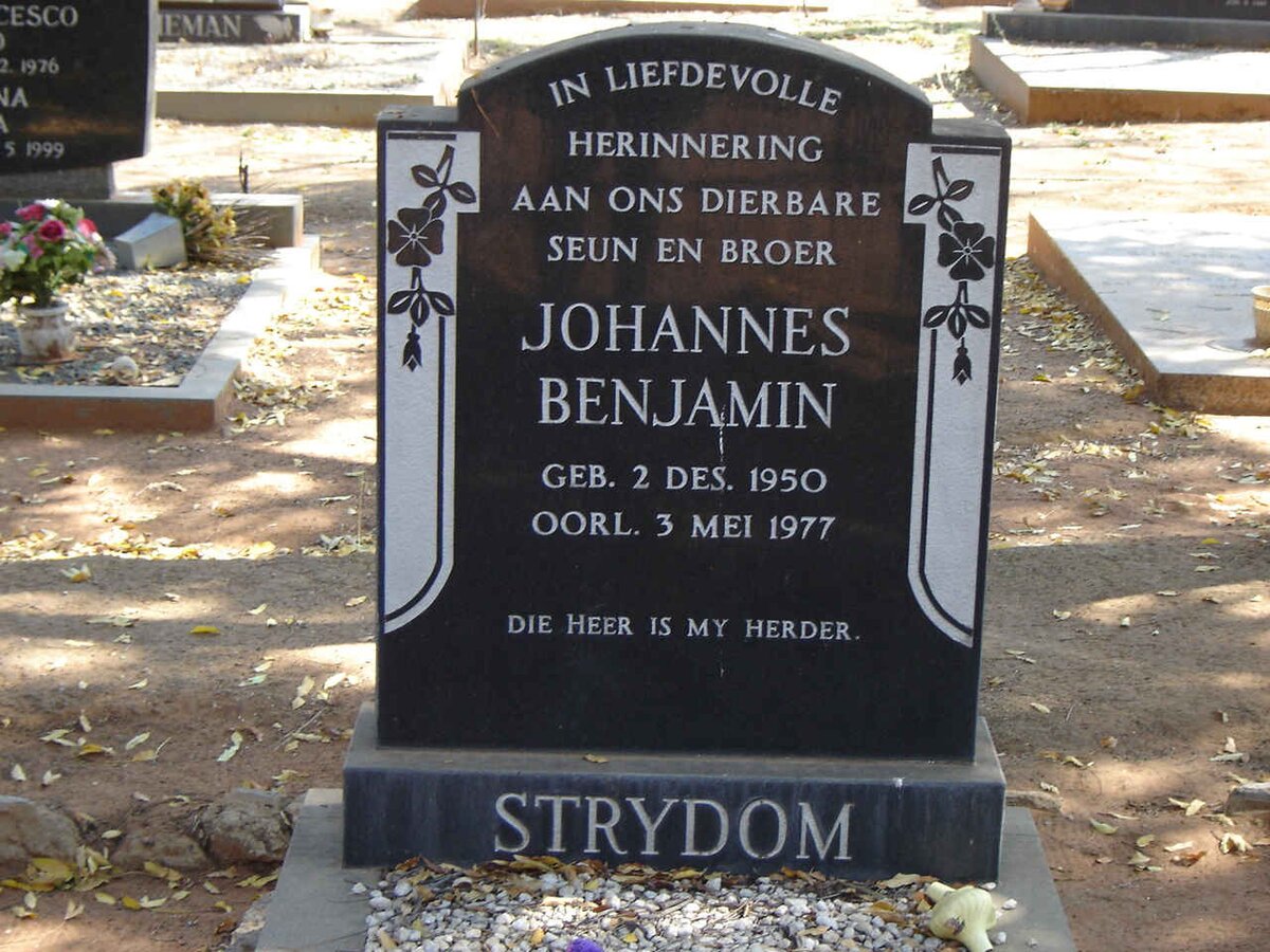 STRYDOM Johannes Benjamin 1950-1977