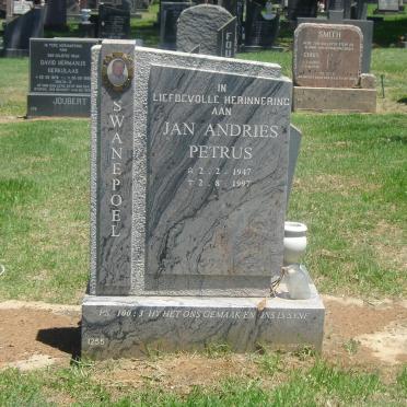 SWANEPOEL Jan Andries Petrus 1947-1997