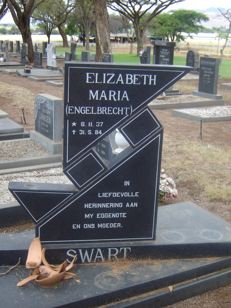 SWART Elizabeth Maria nee ENGELBRECHT 1937-1984