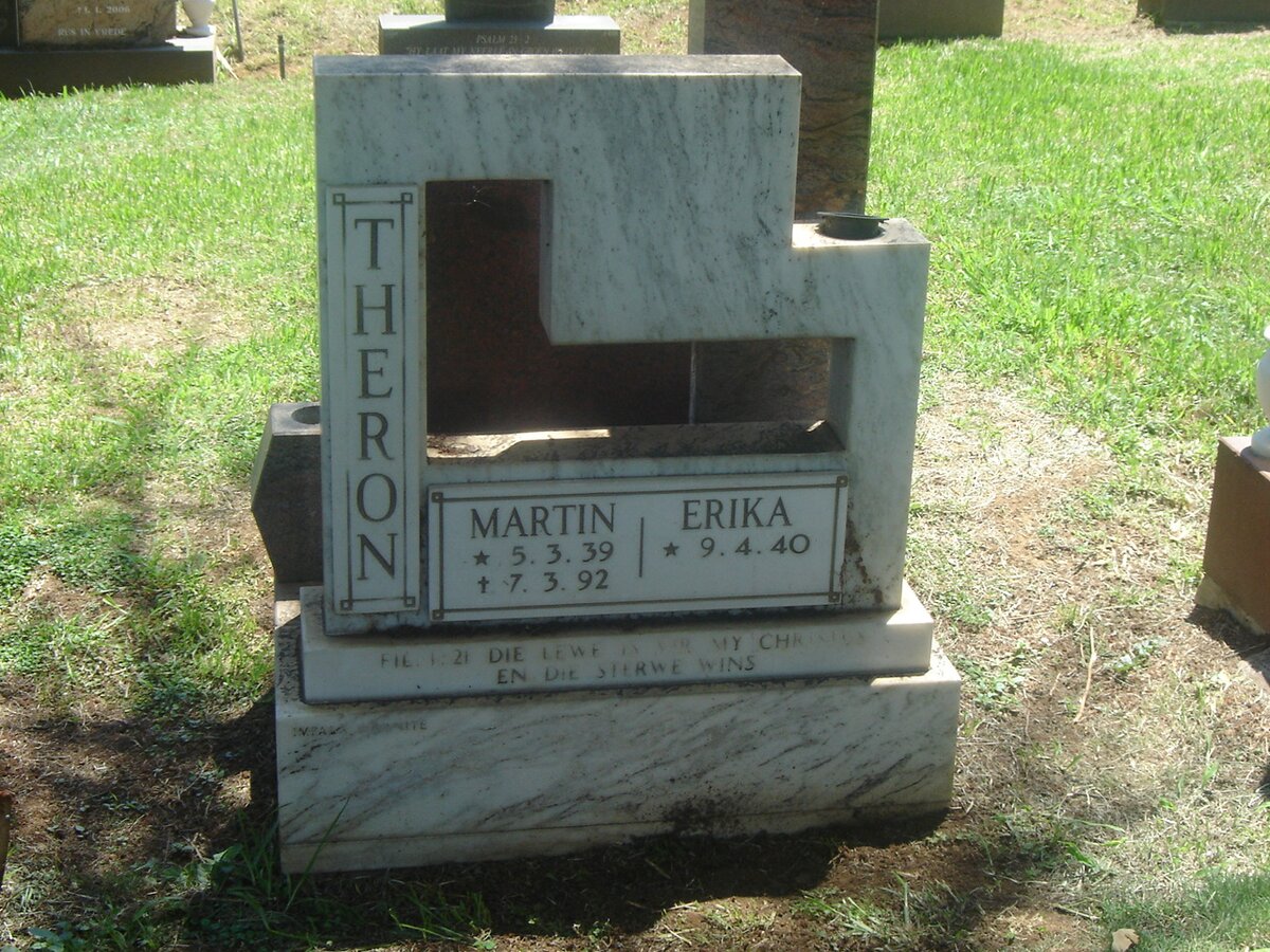 THERON Martin 1939-1992 &amp; Erika 1940-