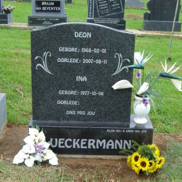 UECKERMANN Deon 1968-2007 &amp; Ina 1977-