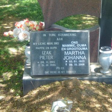 ? Izak Pieter 1915-1995 &amp; Martha Johanna 1923-2008