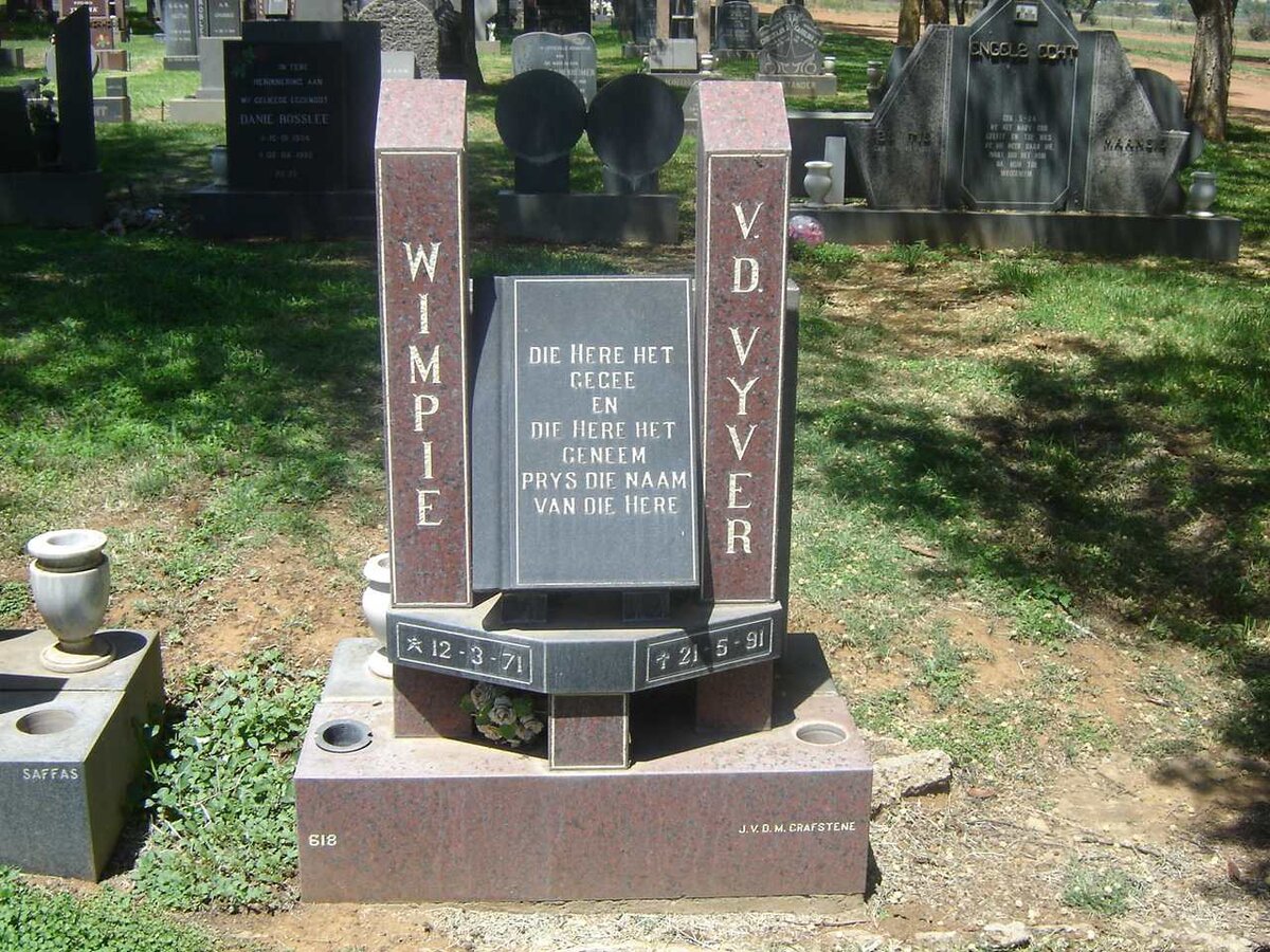 VYVER Wimpie, van der 1971-1991