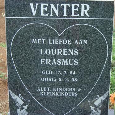 VENTER Lourens Erasmus 1954-2008