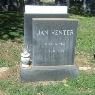 VENTER Jan 1912-1985