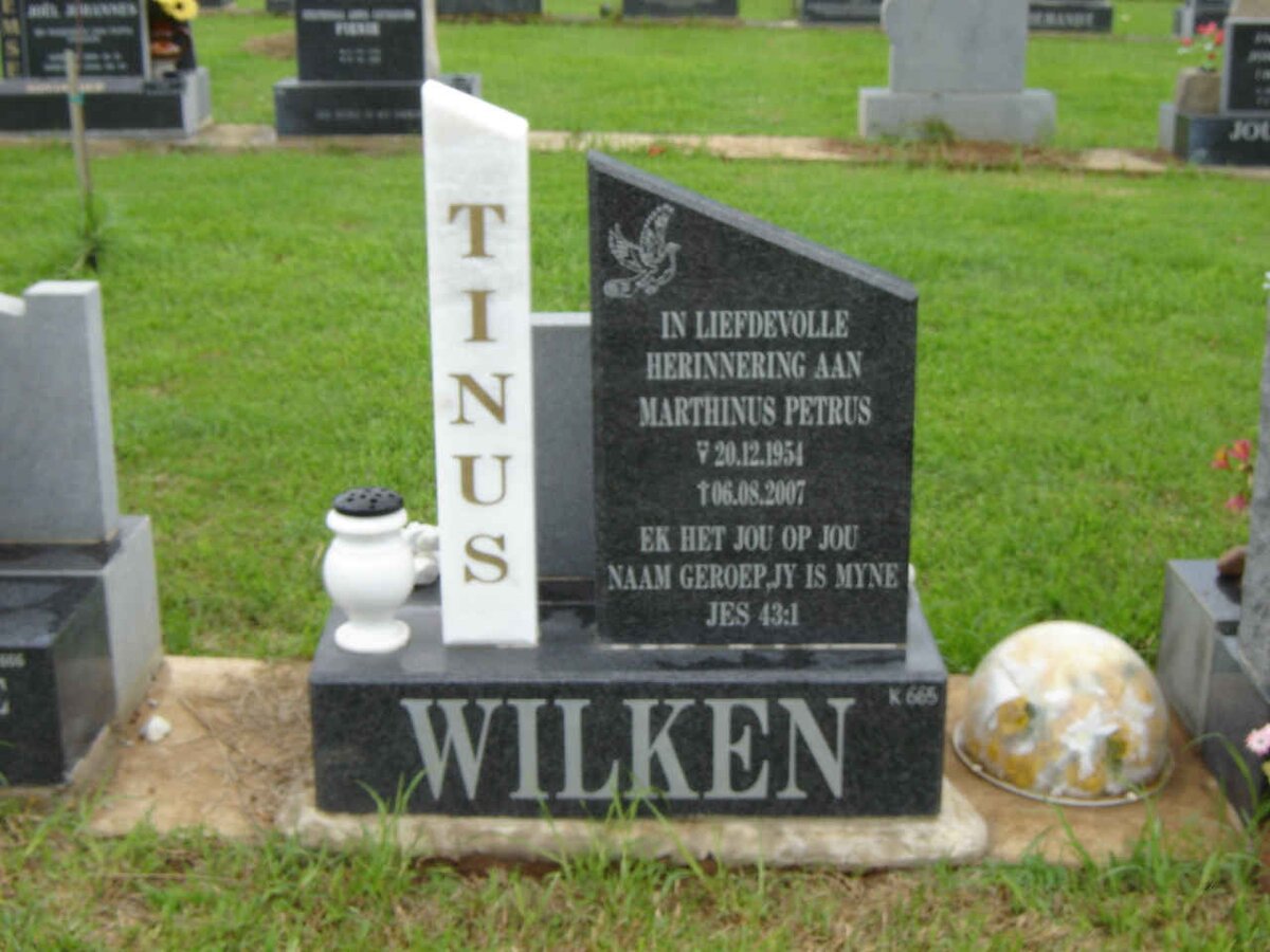 WILKEN Tinus 1951-2007
