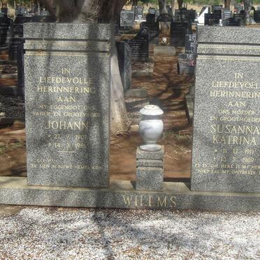 WILLMS Johann 1907-1981 & Susanna Katrina 1911-1989