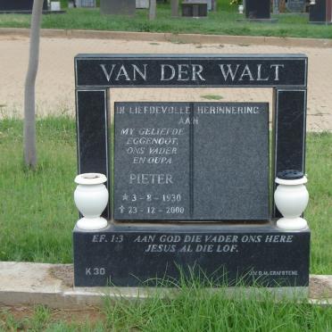 WALT Pieter, van der 1930-2000